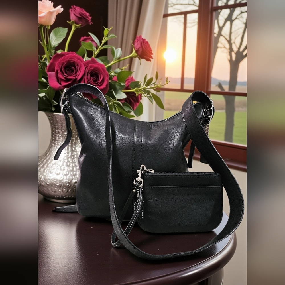 Coach 2002 Slim Legacy Bag & NWTs Wristlet SET